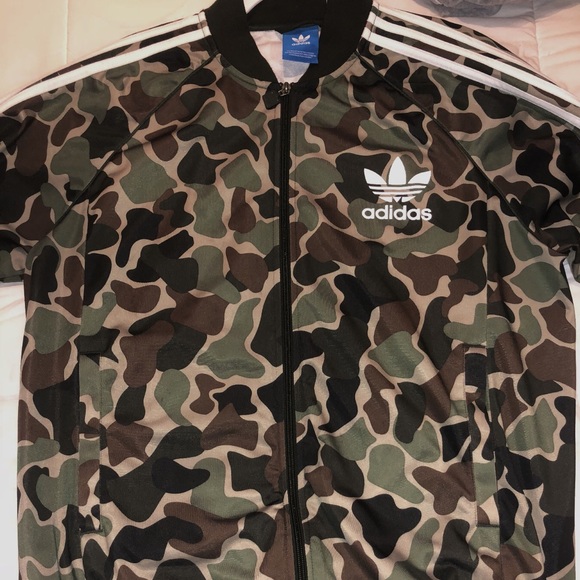 adidas jacket camo sleeves